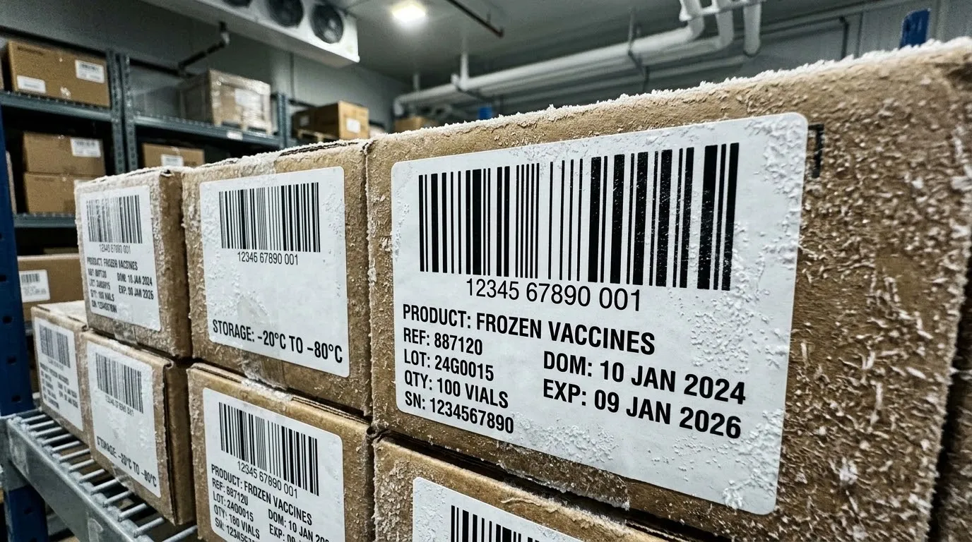 Durable TTR Labels for Cold Chain Traceability